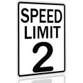 thumbnail image 1 of Cartel de metal Yosqego Speed Limit 2 divertido, vintage, 20 x 30 cm, 1 of 7