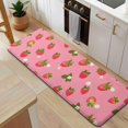 thumbnail image 5 of Strawberry Plants Fruit Flower Kitchen Rug Mat,Kitchen Runner Rugs Non Skid Washable,Decorative Kitchen Floor Mats for Kitchen,Sink,Laundry,17"x47.2", 5 of 7