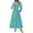 Aqua Green, variant on PRETTYGARDEN Women's Elegant Maxi Dresses Long Sleeve V Neck Flowy Pockets Casual Modest Dress Fall Fashion Clothes