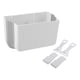 thumbnail image 1 of Bote de basura para automóvil Unique Bargains con gancho, plegable y portátil, 1 Pc blanco para asientos delanteros y traseros, 1 of 7