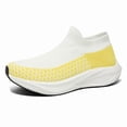 thumbnail image 2 of Men's Slip‑On Sock Style Running Sneakers, Stretch Knit Upper Athletic Shoes with Curved Thick Midsole for Daily Sports and Walking, 2 of 7