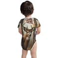 thumbnail image 3 of Yiaed American Wildlife Deer Forest Print Infant Climbing Short Sleeve Onesie One-Piece Baby Bodysuit Clothes 0-12 Months -2 Years, 3 of 6