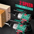 thumbnail image 4 of HYCHIKA Drill Set, True Brushless Power Drill Driver 16.8V Cordless Compact Drill Woman Man,410 IN-LB, LED Light,2 Variable Speed 23+1 Torque 3/8" Keyless Chuck, 1 Lithium-Ion Battery, 4 of 8