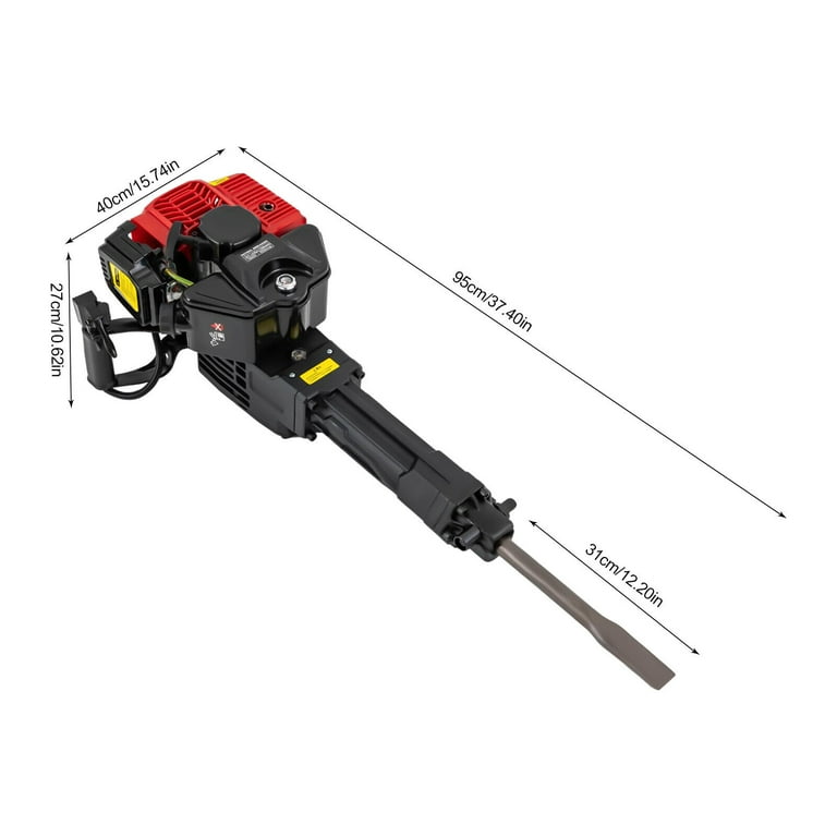 1900W Demolition Jack Hammer 52cc Gasoline Powered Air