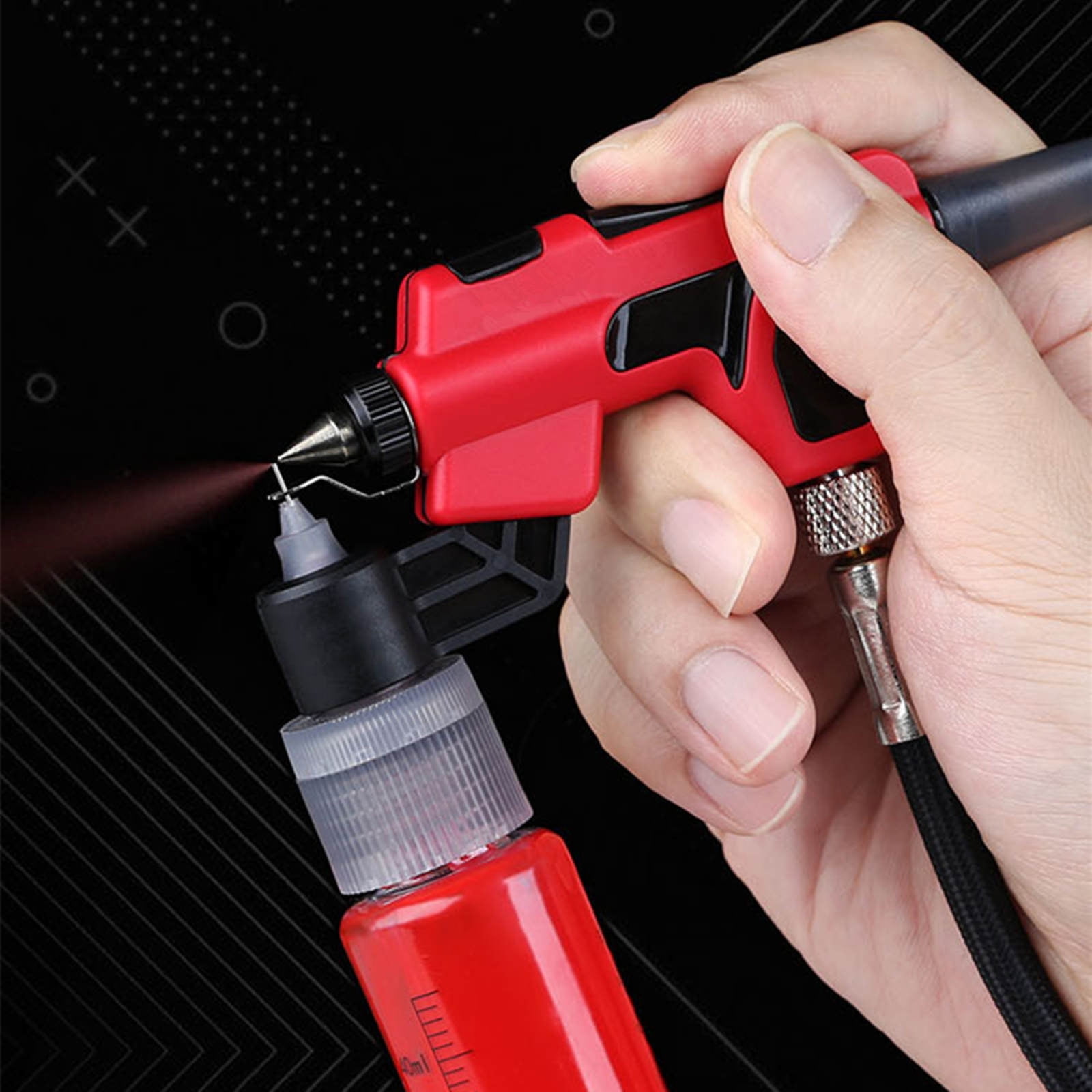APPLAYERR Marker-Compatible Airbrush for DIY Projects with Negative Pressure Zone and Stable Spraying