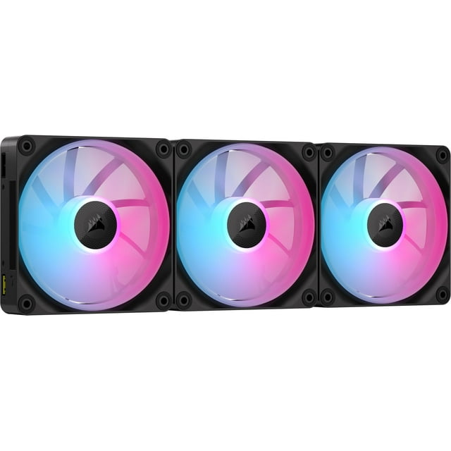 Ventilador Corsair iCUE LINK LX120 RGB 120 mm, paquete triple, negro