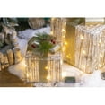 thumbnail image 6 of Vikakiooze 3PCS Luminous Christmas Iron Decorative Box, Shopping Window Gift Box, Christmas Tree Decoration, Flocking Gift Box, 6 of 9