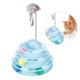 thumbnail image 4 of Juguete de pista para gatitos: cuatro niveles de juego interactivo, pista circular con bola en movimiento, 4 of 7