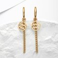 thumbnail image 2 of Deng Pendientes de acero inoxidable con signo del zodiaco para mujer, joyer铆a de la suerte, Piercing de oreja, piscis, Aries, Tauro, constelaci贸n, 2 of 2