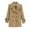 Khaki, variant on Jalioing Kids Girls Trenchcoat Button down Lapel Outwear Fall Winter Long Sleeve Elegant Coat