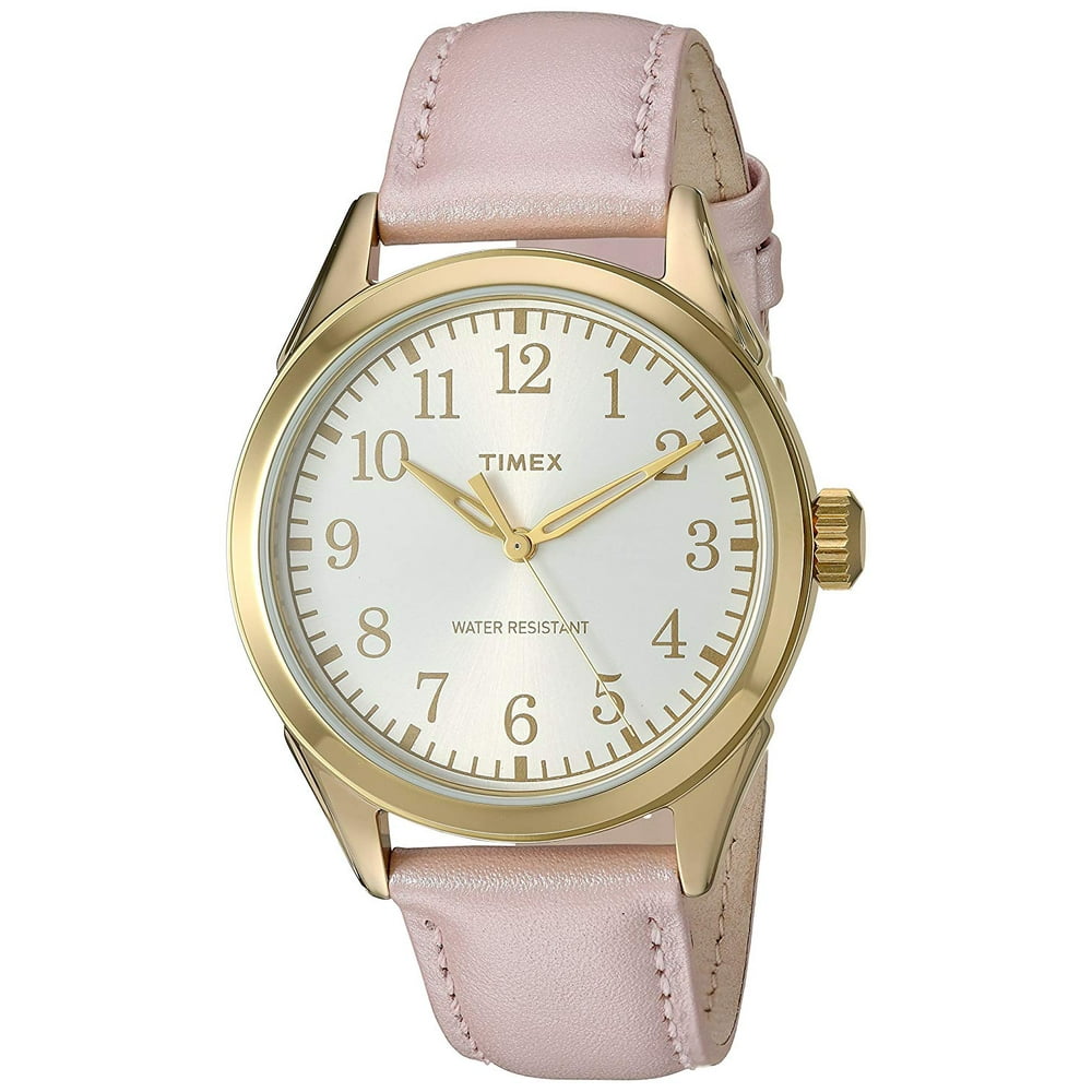 Timex Women's Briarwood Terrace Watch, Light Pink Leather Strap
