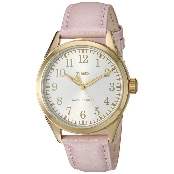Timex Women's Briarwood Terrace Watch, Light Pink Leather Strap
