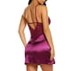 thumbnail image 2 of Camisón corto de satén y seda para mujer de Sinhoon., 2 of 5