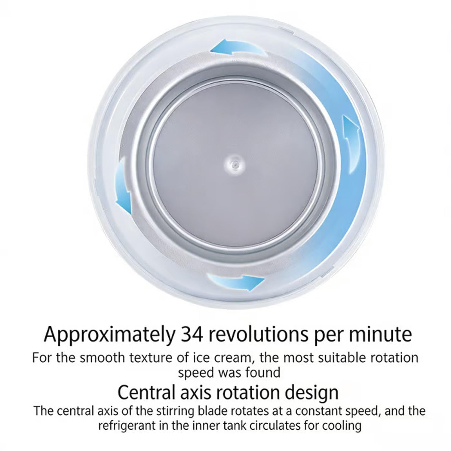 Small Home Mini Ice Cream Maker, Electric Portable Ice Cream Maker Making Machine Fruit Yogurt, Quick 15-Minute Small Home Mini Ice-Cream Makers For Everyday Kitchen Use