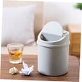 thumbnail image 3 of OULII 2pcs Recycle Bin with Lid Plastic White Crumbs Storage for Bedroom, 3 of 8