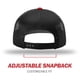 thumbnail image 4 of Gorra de béisbol Richardson 112 Trucker Snapback Split Rojo/Negro, 4 of 7