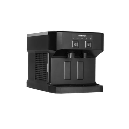 Scotsman HID207ABX-1 Meridian Push-Button Compact Countertop Nugget Ice & Water Dispenser, Air Cooled - Up to 196 lb. Production, 7 lb. Storage