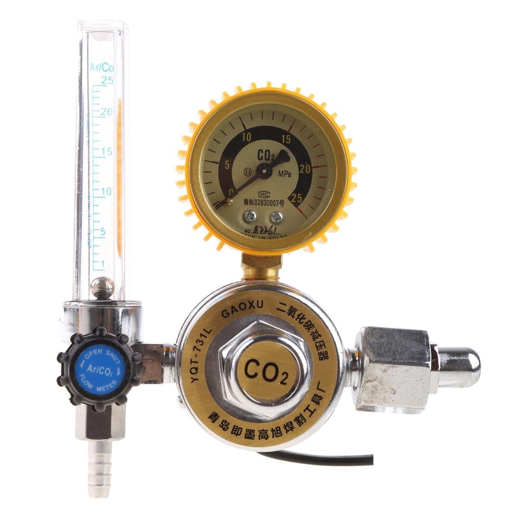 CEORPER 0-25Mpa Gas Heated Regulator CO2- Mig- Tig Flow Meter Gas Regulators Flowmeter