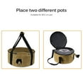 thumbnail image 3 of POINTERTECK Pot Sac de Rangement Toile Imperméable Sac de Rangement de Pot de Cuisson Extérieur avec Perforé Porte-Ustensile de Cuisine Portable Design pour Pique-Nique Camping Cuisine, 3 of 9