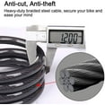 thumbnail image 2 of Bicycle Lock, Bicycle Chain Locks with 5 Digit Codes Resettable Combination Bicycle Cable Lock for Bicycle, Motorcycle, Door, Pushchair, BBQ, Luggage(Purple), 2 of 6