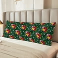 thumbnail image 6 of Lsque Vintage Santa Skiing Green Plaid Body Pillow Case Cover,Ultra-Soft Microfiber Bed Pillow Cases 20x54 inches,Elegant Bedding,Breathable Durable Pillow Cover with Envelope Closure, 6 of 8