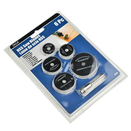 

Foraging dimple 6Pcs Metal HSS Circular Saw Blade Woodworking Cutting Discs for Dremel Rotary