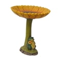 thumbnail image 6 of figatia Garden Bird Bath Bowl, Resin Statue Figurine Resin Feeder Feeding Station for Landscape,Attracting Birds, Balcony,Hummingbird Frog 16.5x16.5x20cm, 6 of 8