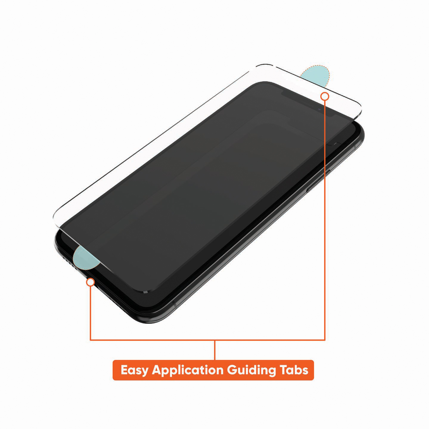 onn. Mirror Glass Screen Protector for iPhone 6/6s/7/8/SE 2020/SE 2022 - Mirror Finish - image 3 of 6