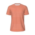thumbnail image 5 of Wukai Orange Gingham Print Men's Short-Sleeved Mesh T-Shirt,Quick-Dry Short Sleeve Workout T-Shirt-3X-Large, 5 of 8