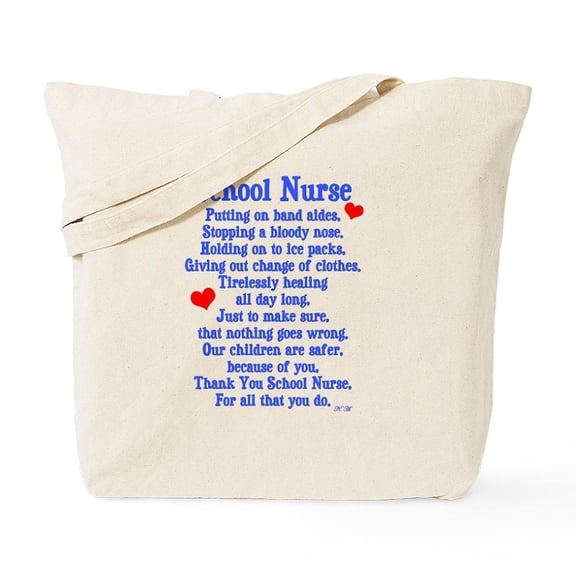 CafePress - School Nurse Tote Bag - Unisex Canvas Tote Bag, Beige, 1-Piece