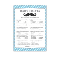Dad Jokes Baby Shower Game Cards - Donut Themed, Pack Of 25, Gender Neutral Trivia Fun For Reveal Parties & Showers (5x7 Inches, Made In USA)