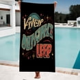 thumbnail image 4 of Stylish Vintage-Inspired KINESP OBINANCE Bath Towel - Whimsical Stars & Swirls Design Perfect for Beach Pool and Travel, 4 of 6