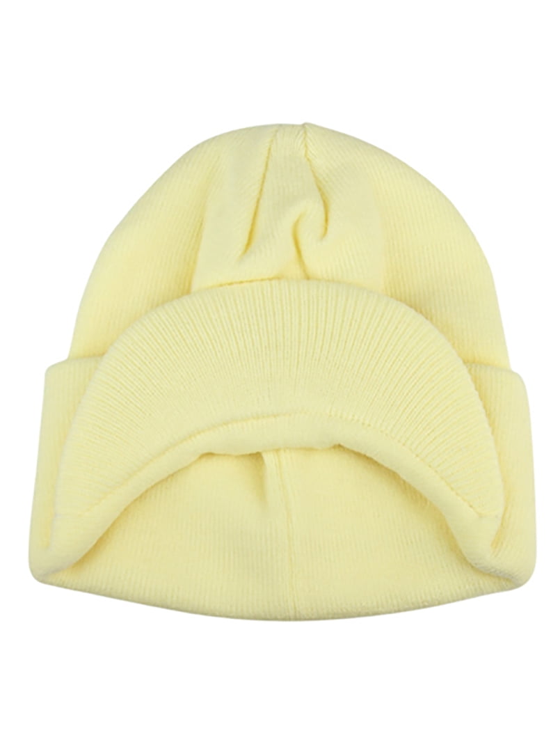 Winter Knitted Beanie w/ Bill- Light 
