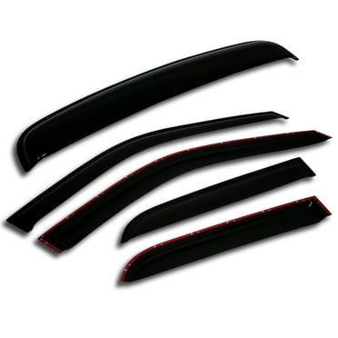 TuningPros WSV2-204 Outside Mount Window Visor Deflector and Sunroof 5 Pcs Set For 2010-2017 GMC Terrain