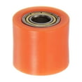 thumbnail image 1 of Unique Bargains 10mm Chain Roller Pulley Tensioner Wheel Guide Cylinder Type for Bike Sliding Door, Orange, 1 of 6