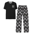 thumbnail image 1 of Set Pijama One Piece para Hombre, 2 Piezas, Negro, Talla M, 1 of 4