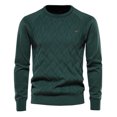 thumbnail image 1 of AherBiu Chandails pour Hommes Col Rond Manches Longues Tricot Automne Décontracté Thermique en Coton, 1 of 5