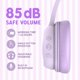 thumbnail image 3 of Auriculares Bluetooth Vinamass E63 Kids 30H Playtime Morados, 3 of 8