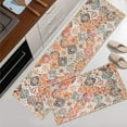 thumbnail image 3 of Boho Moroccan Kitchen Rug and Sets Set of 2 Non Skid Washable mat for Kitchen mats for Floor Farmhouse Black Bohemian Kitchen Decor (candy, One Size), 3 of 7