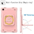 thumbnail image 4 of Dteck Galaxy Tab A7 10.4" 2020 Case (SM-T500/ T505/ T507), 3 in 1 Hybrid Rugged Shockproof Handle Kickstand Case with Shoulder Strap for 2020 10.4-Inch Galaxy Tab A7 Tablet, Rosegold, 4 of 8