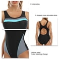 thumbnail image 5 of Traje de baño deportivo de una pieza para mujer, traje de baño deportivo atlético de una pieza para mujer Traje de baño deportivo de una pieza Rendimiento confiable, 5 of 5