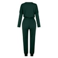 thumbnail image 6 of Frostluinai Lounge Sets for Women Fall 2 Piece Outfits Tracksuit Jogger Set Long Sleeve Tops and Long Pants Joggers with Pockets S-2XL, 6 of 6