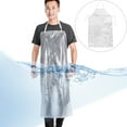 thumbnail image 2 of 3pcs impermeable delantal doméstico del hogar transparente delantal de lavado de PVC para cocina casera, 2 of 8