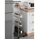 thumbnail image 4 of 4 Niveles Carrito Organizador con Ruedas, Carrito Auxiliar Acrílico Transparente para Baño, Estante de Almacenamiento Estrecho, Carro de Almacenaje Delgado para Cocina, Oficina, Lavandería, 4 of 7