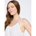 thumbnail image 2 of Joyspun Women's Seersucker Midi Sleep Gown with Shoulder Tie, Sizes XS to 3X, 2 of 4