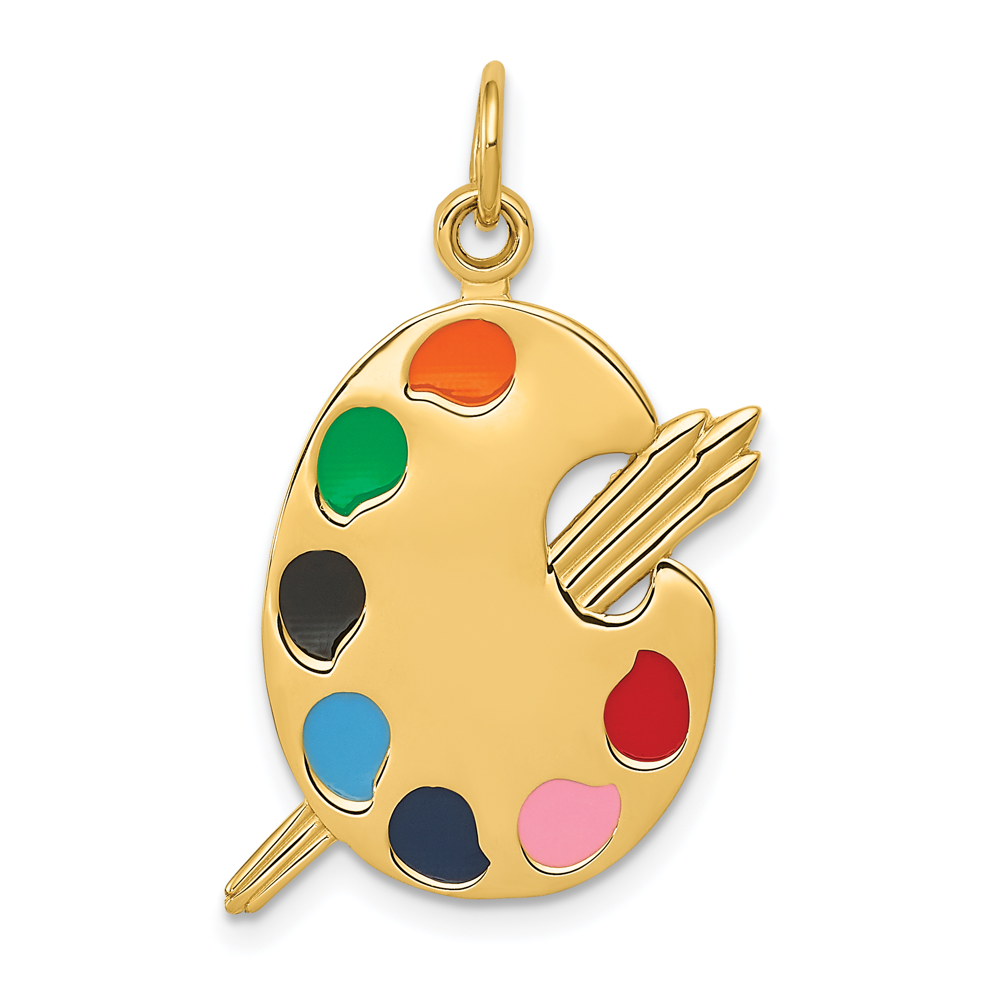 artist palette necklace