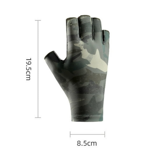 Fishing Gloves UV Protection Gloves Sun Protection Gloves Men Women for  Outdoor, Kayaking, Rowing(green) 