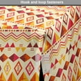 thumbnail image 4 of Geometric Dog Crate Cover, Retro Style Design Repeated Tribal Art Motifs Triangles and Rhombuses, Easy to Use Pet Kennel Cover for Medium Large Dogs, 35" x 23" x 27", Eggshell Multicolor, by Ambesonne, 4 of 6