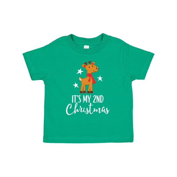Inktastic My 2nd Christmas Reindeer Childs Boys or Girls Toddler T-Shirt