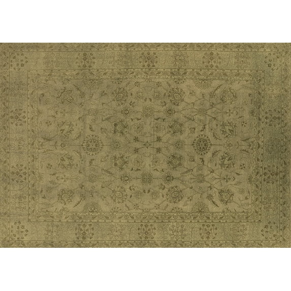 Ahgly Company Machine Washable Indoor Rectangle Oriental Brown Industrial Area Rugs, 3' x 5'